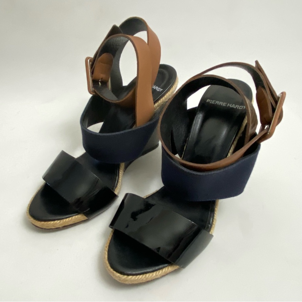 Pierre Hardy Wedge Ankle Wrap Women’s Sandals 8 / 38